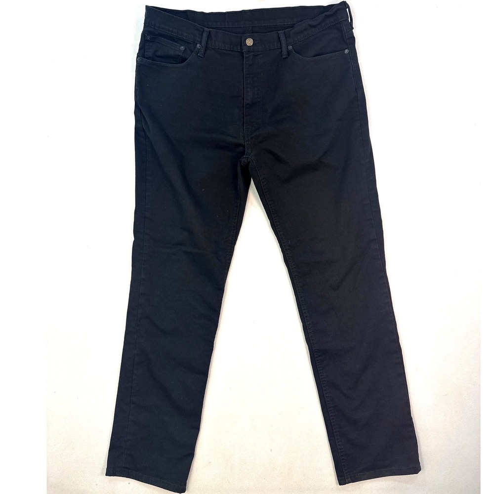 Levi's 541 Athletic Taper Black Jeans Mens 38x34 18181-0014 Solid Denim